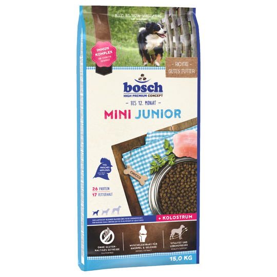 Ekonomipack: 2 respektive 3 påsar bosch till lågpris! - Mini Junior (2 x 15 kg)