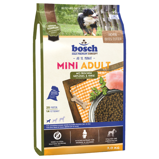 bosch Mini Adult Fjäderfä & hirs - 3 kg