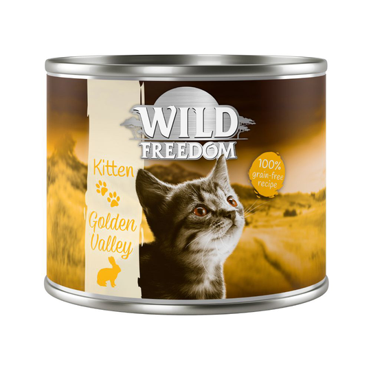 Wild Freedom Kitten 6 x 200 g Golden Valley - Rabbit & Chicken