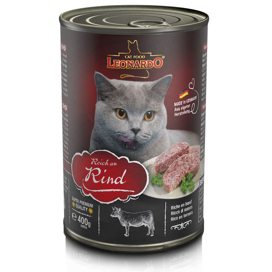 Ekonomipack: Leonardo All Meat 24 x 400 g Rich in Beef