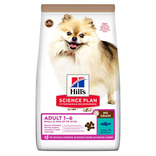 Adult Small & Mini No Grain torrfoder med tonfisk - 1,5 kg