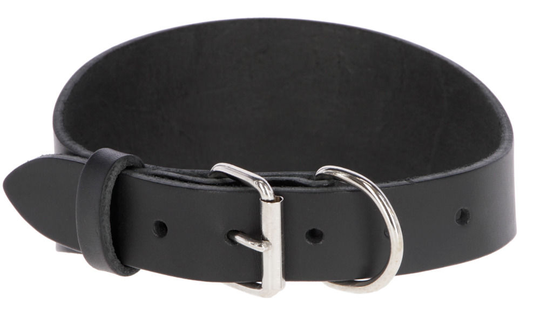 Kerbl Collar Mexica- Läderhalsband- Svart (27-35 cm)