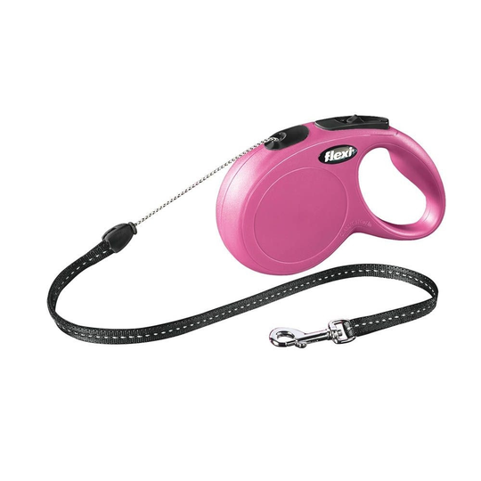 Flexi New Classic S Cord 8m/12kg (Rosa)