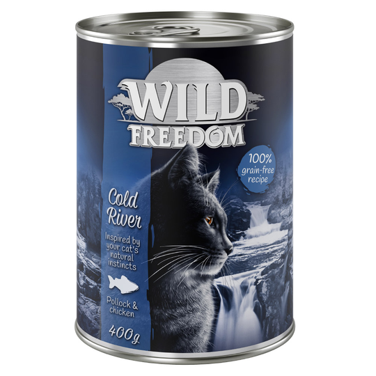 Wild Freedom Adult 6 x 400 g - Cold River - Pollock & Chicken