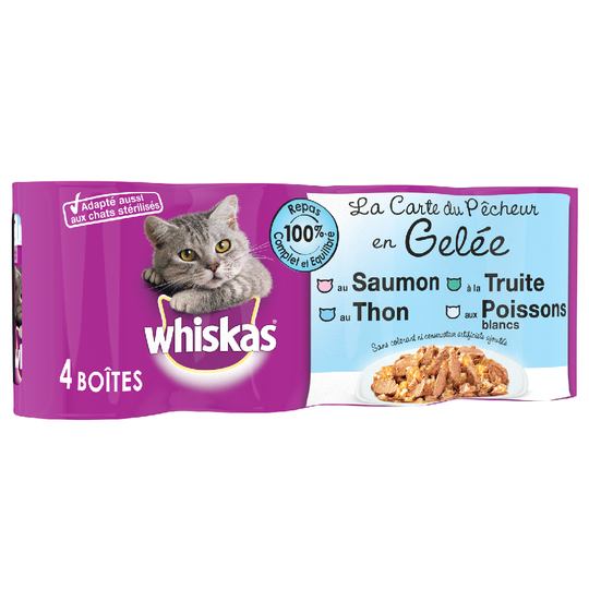Ekonomipack: Whiskas La Carte 24 x 390 / 400 g - From Fischerman in Jelly (24 x 390 g)