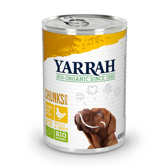 Yarrah Organic Chunks Kyckling - 405 g