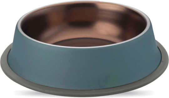 Zaara Mat-/Vattenskålar - Small Blue/Copper