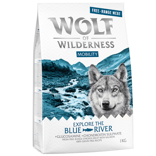 Wolf of Wilderness Explore The Blue River Mobility - Free Range Chicken & Salmon - 5 x 1 kg