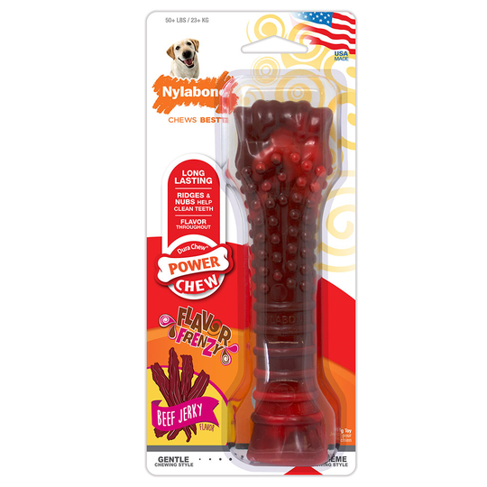Nylabone Dura Chew Beef Jerky - Large: ca L 20 x B 5,5 x H 3 cm