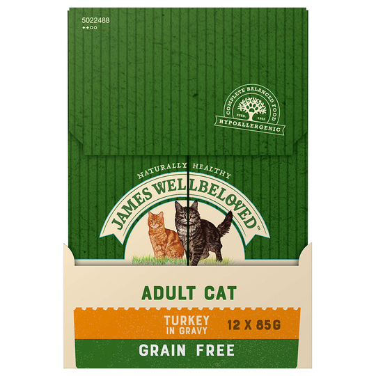 James Wellbeloved Adult Cat Grain Free Turkey - Ekonomipack: 48 x 85 g