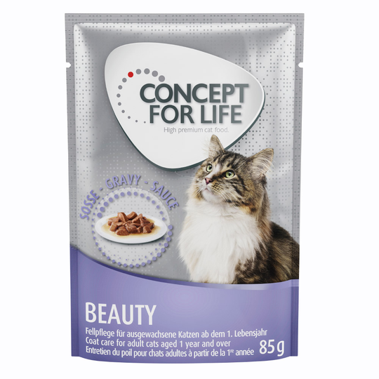 Concept for Life Beauty Adult - förbättrad formel! - Som tillskott: 12 x 85 g Concept for Life Beauty in Sauce