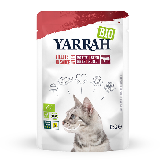 Ekonomipack: Yarrah Organic Filets in Sauce 28 x 85 g - Nötkött