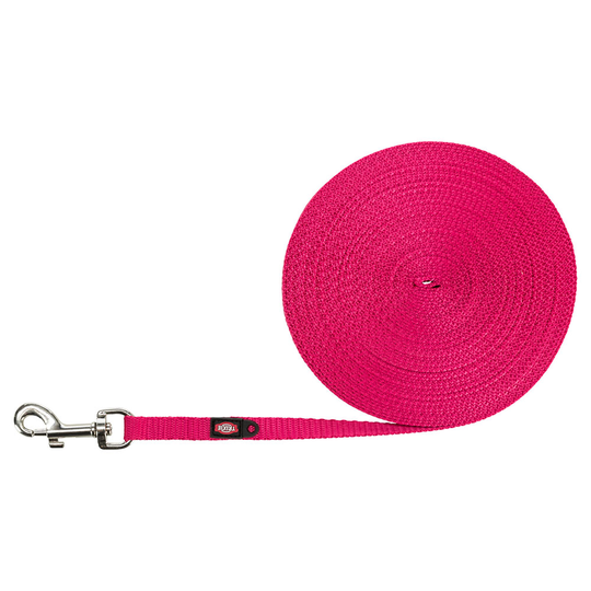 Trixie spårlina extra lätt, fuchsia - Stl. XS-S: 10 m lång/10 mm bred