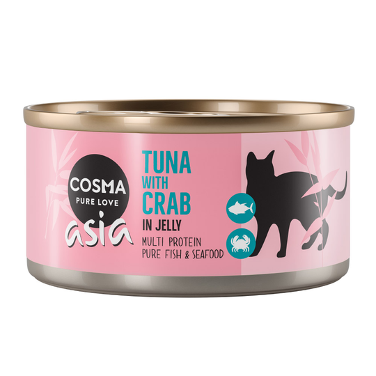 Cosma Asia in Jelly / Original in Jelly 6 x 170 g till sparpris! - Asia Tonfisk & krabbkött