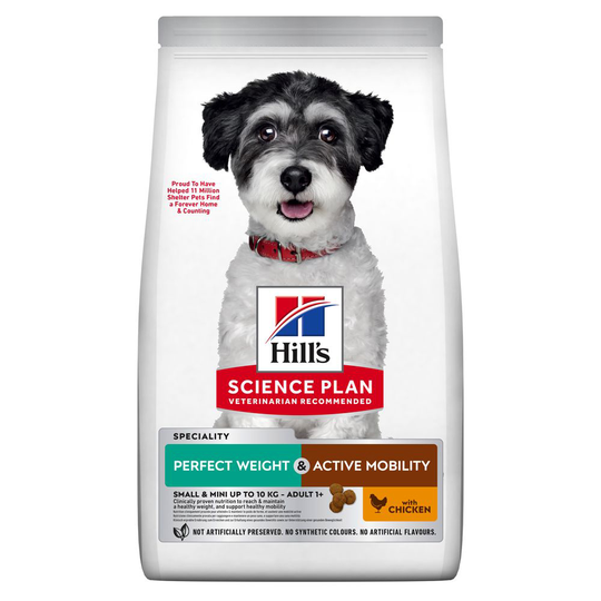Hill's Science Plan Adult Perfect Weight & Active Mobility Small & Mini Chicken - 6 kg