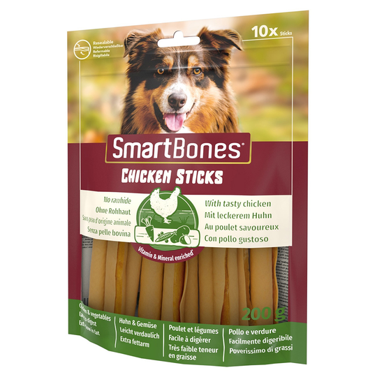 SmartSticks Wrapped Chicken Sticks med kyckling - Ekonomipack: 3 x 10 st