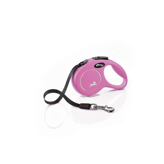 Flexi New Classic XS Tape 3m/12kg (Rosa)