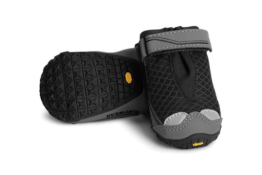 Ruffwear Grip Trex Hundskor 2-pack Svart (XS (width 57mm))