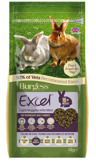 Excel Light Kaninfoder för Vuxna Kaniner - 1,5 kg