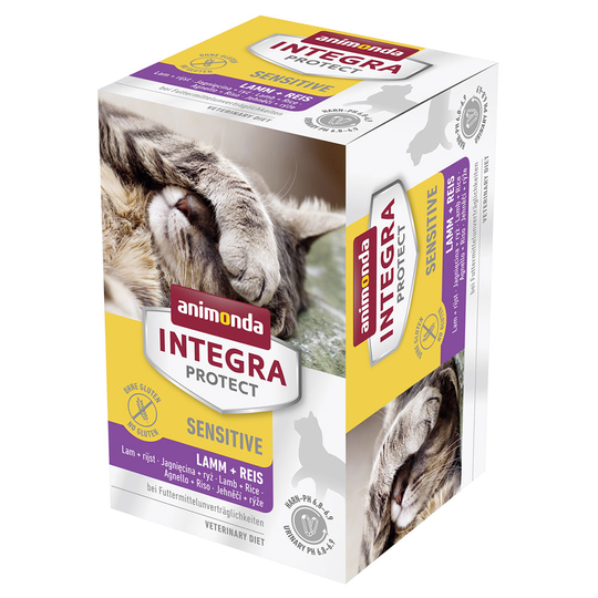 Ekonomipack: Animonda Integra Protect Adult Sensitive 24 x 100 g - Lamm & ris