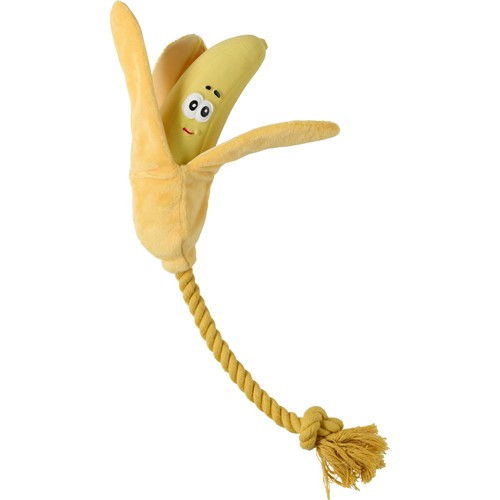 Squeaker Banana Pipleksak Hund - Pipleksak Banan
