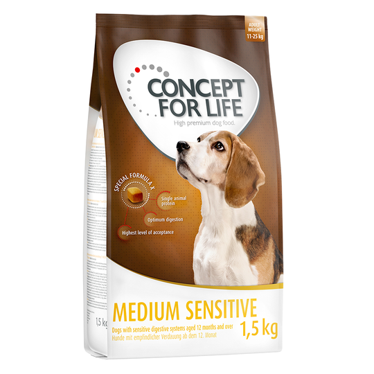 Concept for Life Medium Sensitive Ekonomipack: 4 x 1,5 kg