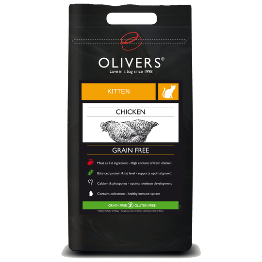 Olivers Kitten Chicken - Ekonomipack: 2 x 4 kg