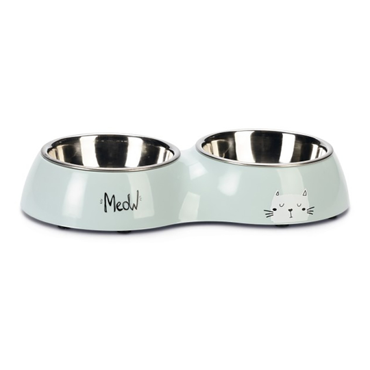 Karlie Diner Set Rana dubbelskål - 2 x 220 ml, Ø 14 cm