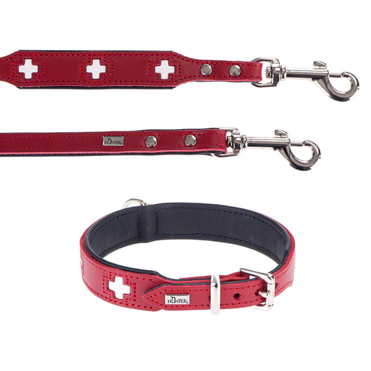HUNTER Swiss halsband + koppel - Halsband storlek 60 + koppel 200 cm/18 mm