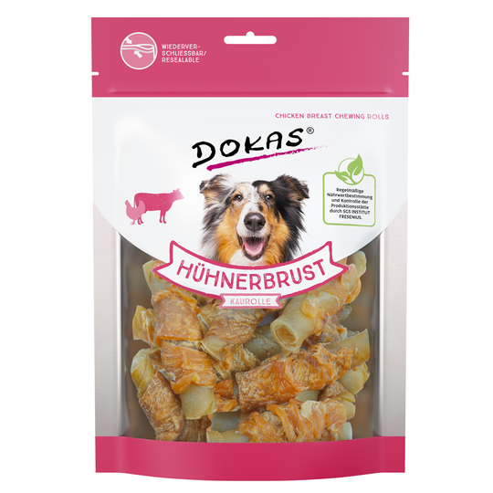 Dokas Kycklingbröst tuggrulle 250 g