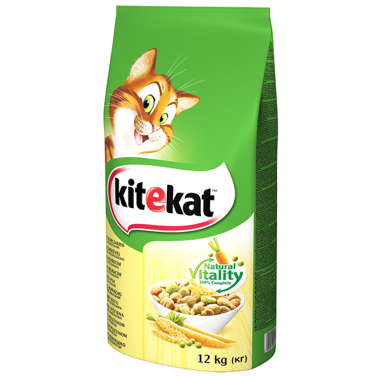 Kitekat Adult Chicken & Vegetables - Ekonomipack: 2 x 12 kg