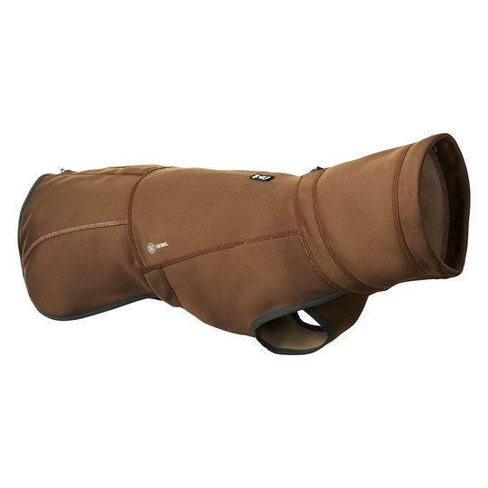 Hurtta Bare Softshell Chocolate hundjacka - ca 45 cm rygglängd