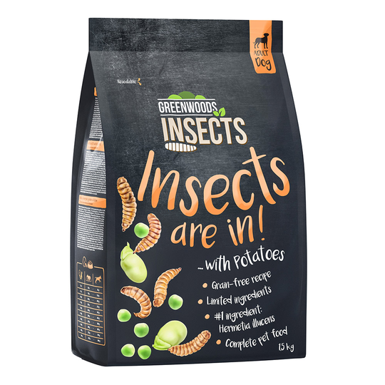 Greenwoods Insects & Potatoes, Peas, Fava Beans 1,5 kg