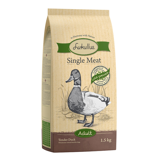 Lukullus Single Meat Anka (spannmålsfritt) - 1,5 kg
