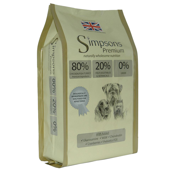 Simpsons Premium 80/20 Mixed Meat & Fish - 12 kg