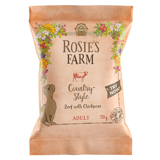 Rosie's Farm - Beef with Sweet Potato & Chickpeas - 70 g - prova nu!