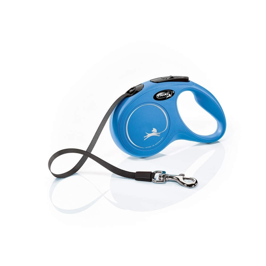 Flexi New Classic S Tape 5m/15kg (Blå)
