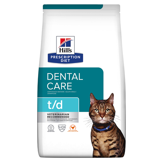 Hill's Prescription Diet t/d Dental Care Chicken kattfoder - Ekonomipack: 3 x 3 kg