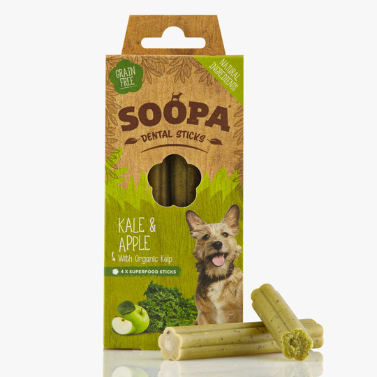 Dental Sticks Grönkål Äpple 100 gram - Soopa