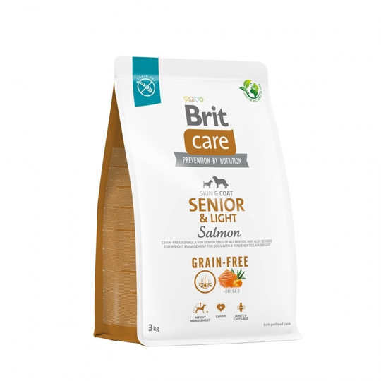 Brit Care Dog Senior & Light Grain Free Salmon (3 kg)