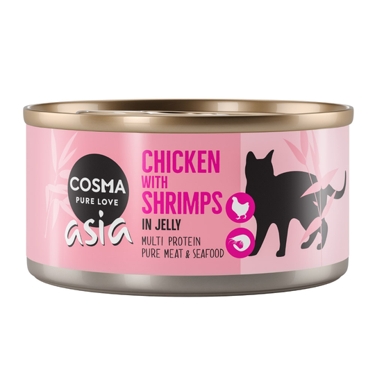 Cosma Asia in Jelly / Original in Jelly 6 x 170 g till sparpris! - Asia Kyckling & räkor