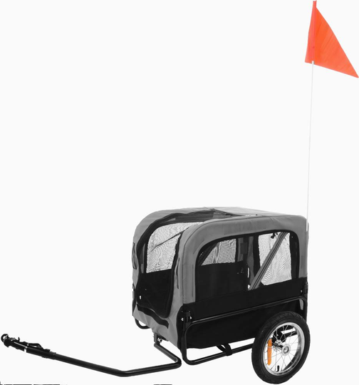 Cykelkärra doggy liner Romero från Flamingo - Grå