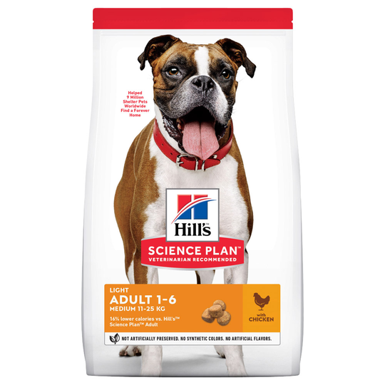Hill's Science Plan Adult 1-6 Light Medium Chicken Ekonomipack: 2 x 14 kg