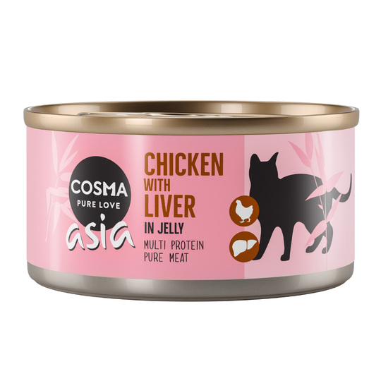 Cosma Asia in Jelly / Original in Jelly 6 x 170 g till sparpris! - Asia Kyckling & kycklinglever