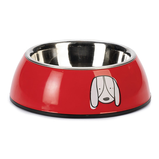 Karlie Jairo, hundskål, röd - 900 ml, Ø 22cm