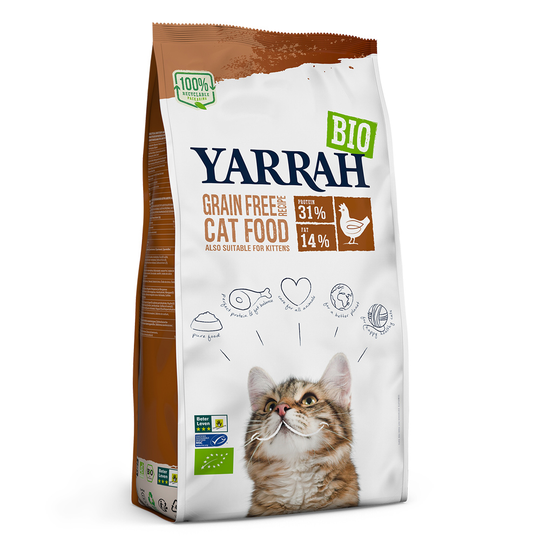 Yarrah Organic Grain Free med ekologisk kyckling & fisk - 2,4 kg
