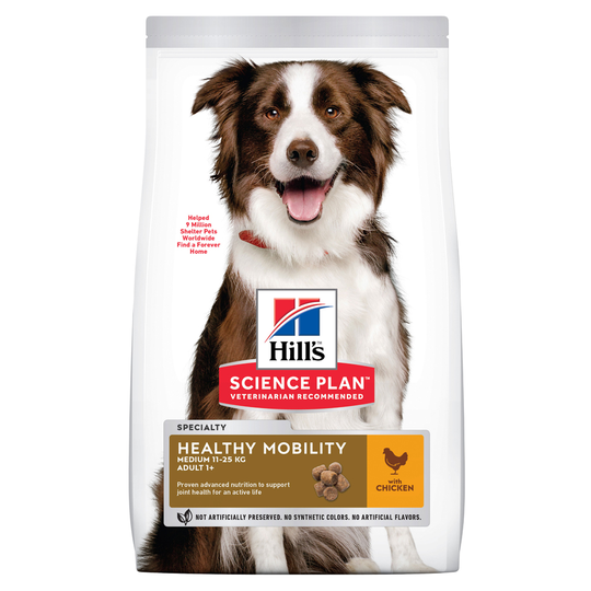 Hill's Science Plan Adult 1+ Healthy Mobility Medium Breed Chicken Ekonomipack: 2 x 14 kg