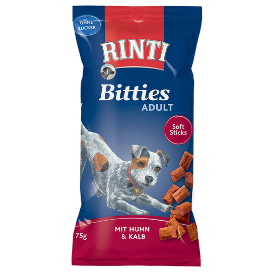 RINTI Bitties Adult - 75 g Kyckling & kalv