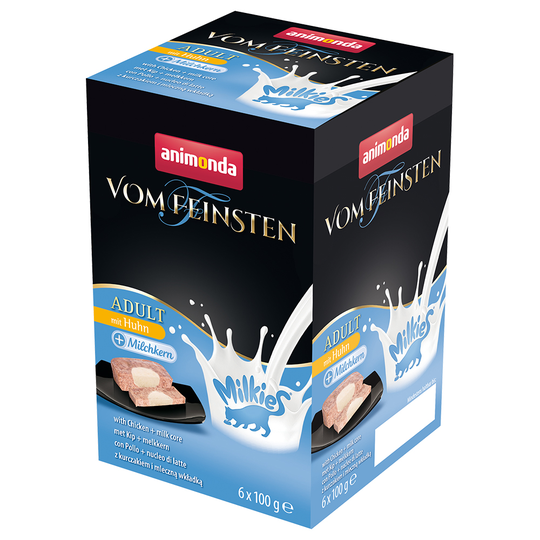 Ekonomipack: Animonda Vom Feinsten Adult Milkies 36 x 100 g - Kyckling & mjölk