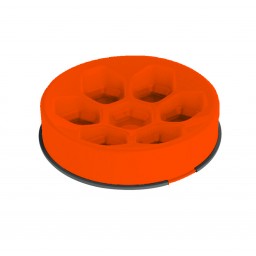 M-PETS Cavity Slow Feed skål (I plast), rund orange